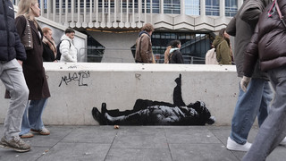 Neue Banksy-Kunst zieht Menschen in London an