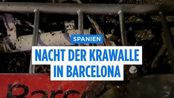 Krawallnacht in Barcelona: 100 Festnahmen, Plünderungen und brennende Barrikaden