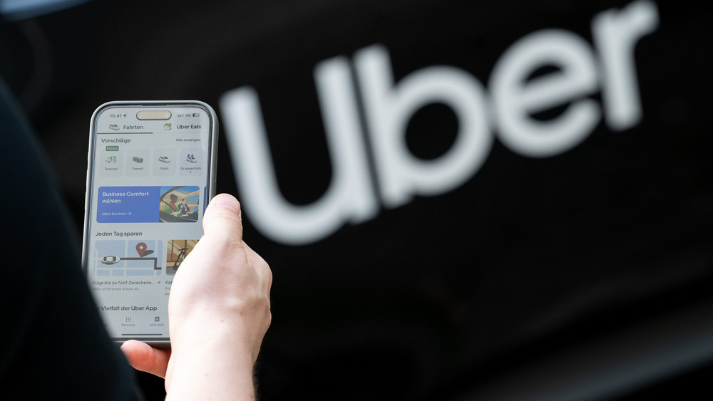 Uber App (Symbolbild)