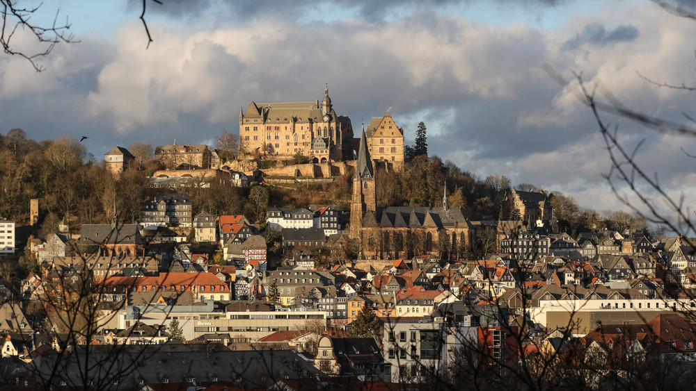 Blick auf die Stadt Marburg