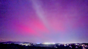 Polarlichter über Hessen: Eure Fotos