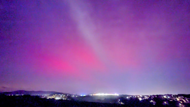 Polarlichter über Hessen