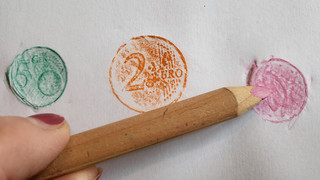 Malspaß mit Druck: Frottagekunst