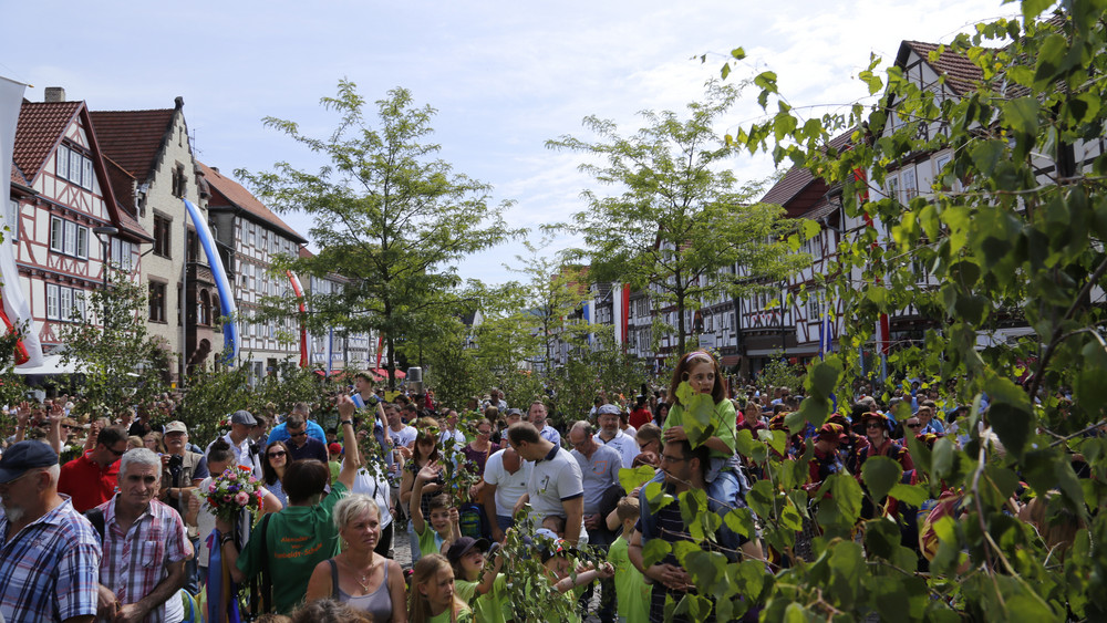 Ein Highlight beim Johannisfest in Eschwege ist der sogenannte Maienzug am Samstag. 