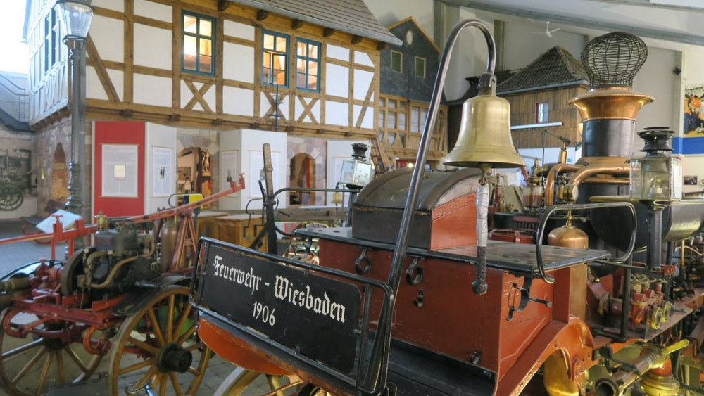 Ein Teil der Ausstellung des Fuldaer Feuerwehrmuseums.