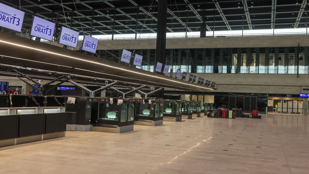 Check-In Halle am Terminal 3 in Frankfurt