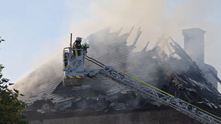 Renaissanceschloss in Flammen: Schloss Wallhausen brennt