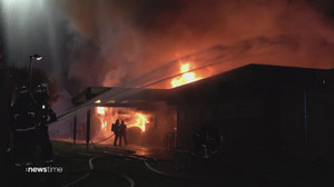 Großbrand in Kita bei Karlsruhe