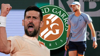 French-Open-Auftakt: Djokovic müht sich, Hanfmann scheitert