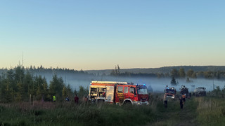 Waldbrand-Alarm im Reinhardswald im Landkreis Kassel