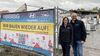 Nach Großbrand in Vellmar: Wieder Werkstattbetrieb bei Autohaus Bibbig