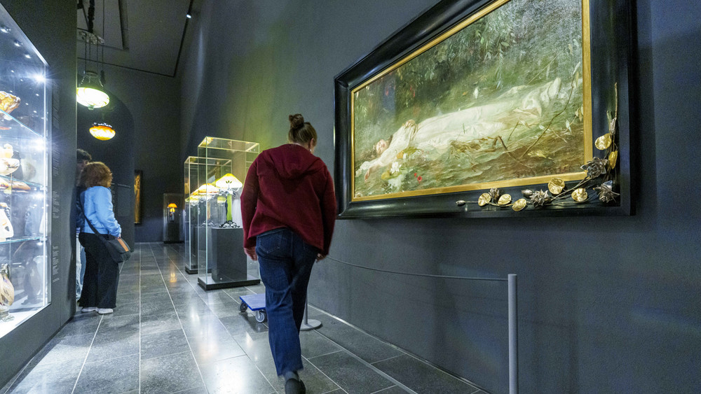 Das Gemälde "Ophelia" von Friedrich Wilhelm Theodor Heyser