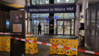 Polizei sperrt Hauptbahnhof Mainz - Unbekannter kündigte Gewalttat an