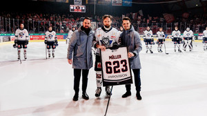 Huskies-Rekordspieler Marco Müller wird geehrt