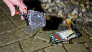 Smartphone-Akku fängt in Reha-Klinik in Bad Salzschlirf Feuer