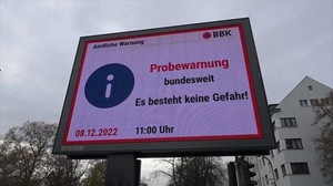 Bundesweiter Warntag: Probealarm kommt auch von 38 000 Sirenen 