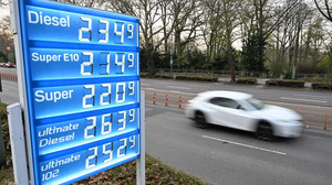 Spritpreise sinken zweiten Tag in Folge