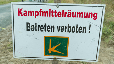 Explosiver Fund bei Kleinostheim: Spezialisten rücken an