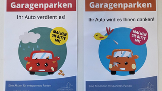 Freundliche Appelle: Benutzt doch bitte Eure Garage