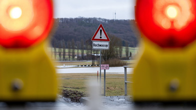 Hochwasserlage in Hessen: Erhöhte Pegelstände gemeldet