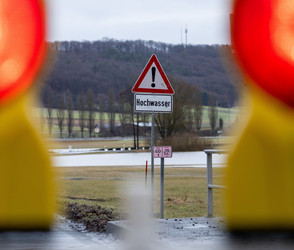 Hochwasserlage in Hessen: Erhöhte Pegelstände gemeldet
