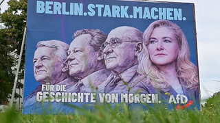 Berlin-Wahl: AfD-Plakat zeigt Brinker neben Willy Brandt