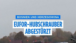 Vier Tote bei Absturz von italienischem Militär-Hubschrauber in Bosnien