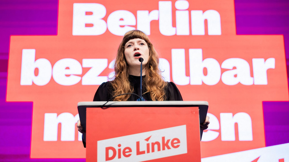Die Linke-Landesvorsitzende Kerstin Wolter nahm auf dem Parteitag Stellung zum heiklen Thema Antisemitismus.