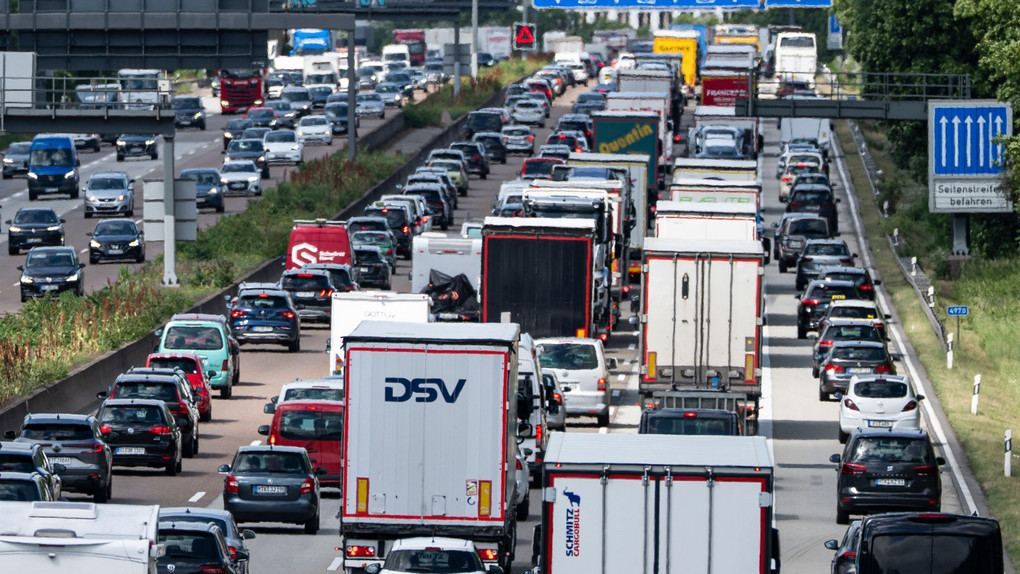 Viel Stau für Pendler in der Rhein-Main-Region