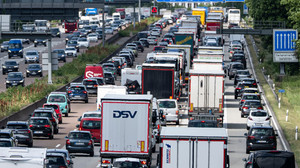 Viel Stau für Pendler in der Rhein-Main-Region