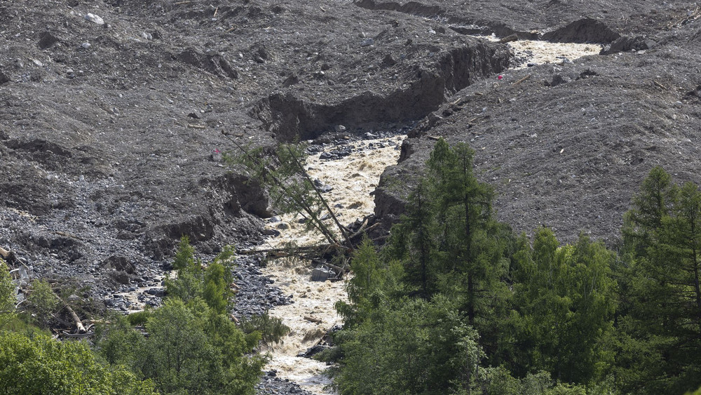 Nach Gletscherabbruch im Wallis
