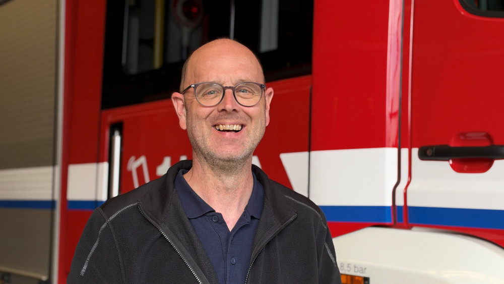 Maik Merz ist der Brandmeister der Stadt Steinau und der diesjährige Katharinenmarktmeister. 