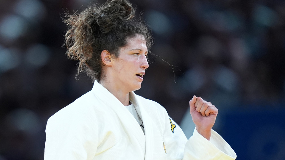 Miriam Butkereit holt die erste Medaille für den deutschen Judo-Bund in Paris.