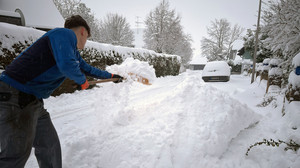 Jede Menge Schnee: Glätte zum Wochenstart in Hessen