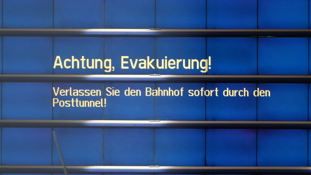Explosion am Augsburger Hauptbahnhof