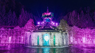 Bergparkleuchten und beleuchtete Wasserspiele in Kassel