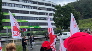 BionTech-Schließung: Proteste am Marburger Pharma-Standort
