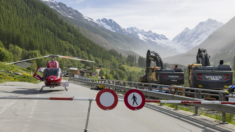 Nach Gletscherabbruch im Wallis