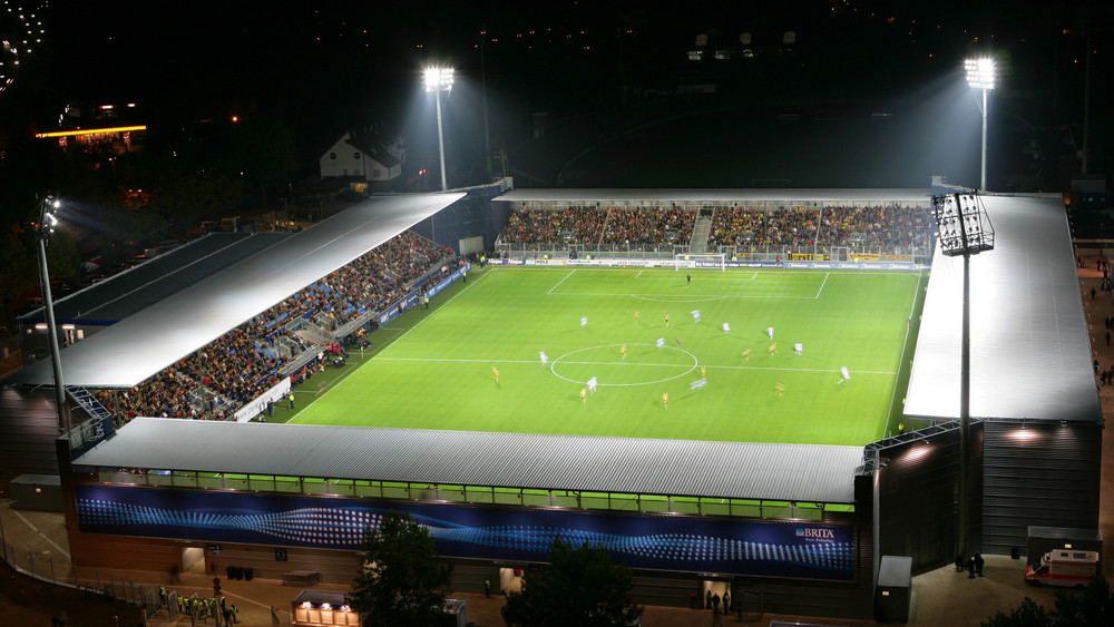 In der BRITA-Arena absolvieret das ukrainische Fußball-Nationalteam ein öffentliches Training