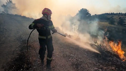 Gewaltiges Feuer in Bosnien