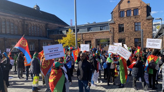 Eritrea-Demo in Gießener Innenstadt geht friedlich zu Ende