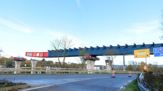 Neubau der Salzbachtalbrücke für A66 liegt im Zeitplan