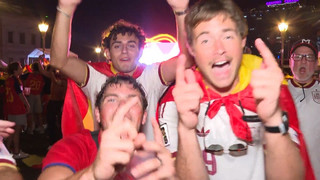 WM-Euphorie in Spanien - so jubeln die Fans nach Sieg