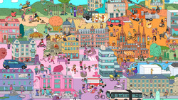 Wiesbaden: Wimmelbild zum Engagement in der Stadt