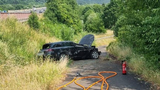 Autofahrer hat großes Glück bei Unfall auf A66
