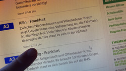 Falsche A3-Vollsperrung angezeigt - Verwirrung bei Pendlern