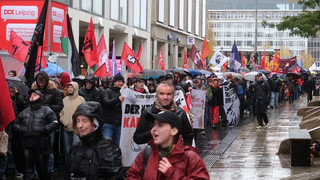 Leipzig: Protest gegen Ansiedlung von US-Rüstungsfirma