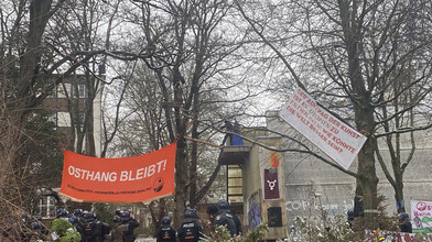 Großeinsatz in Darmstadt - Räumung an Mathildenhöhe