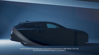 Studio-Trailer für den Audi A6 Sportback e-tron performance, Audi A6 Avant e-tron performance und Audi S6 Sportback e-tron.