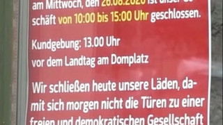 Protest-Aktion vor der Landtagswahl: Migranten schließen ihre Läden